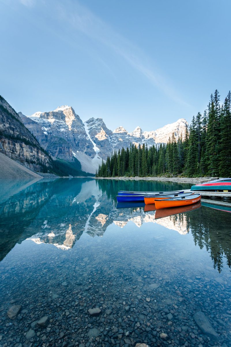 Moraine Meer in Banff, Canada